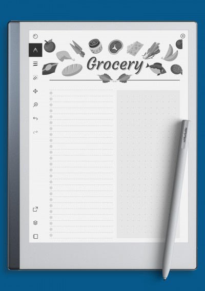reMarkable Simple Grocery List
