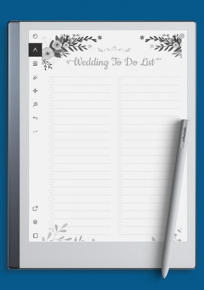 reMarkable Wedding To Do List