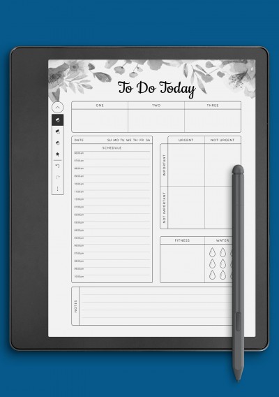 To Do Today Template for Kindle Scribe