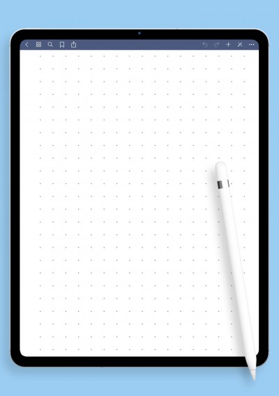 Dot Grid Paper with 3 dots per inch template for GoodNotes