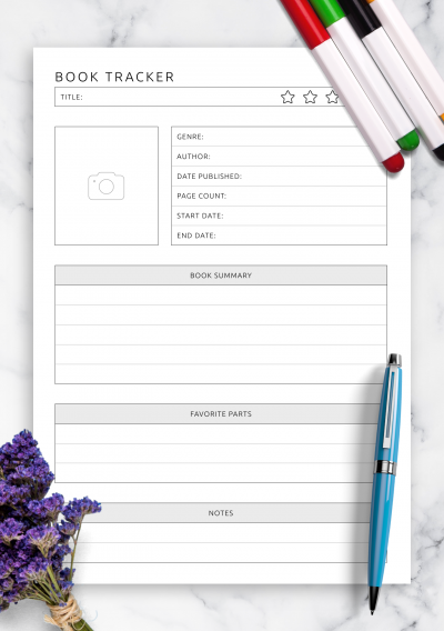 Download Book Tracker Template