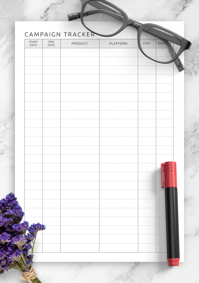 Download Campaign Tracker Template
