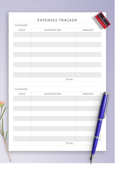 Download Category Expenses Tracker Template