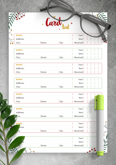 Download Christmas Style - Card List