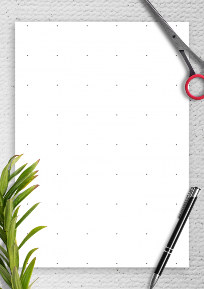 Download Dot Grid Paper with 1 dot per inch