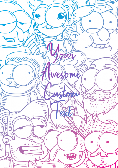 Download Cartoon Faces Planner Cover