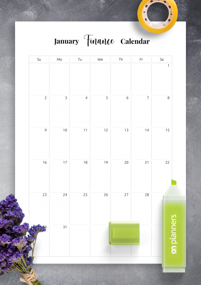 Download Finance Calendar Template