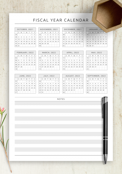 Download Fiscal Year Calendar Template