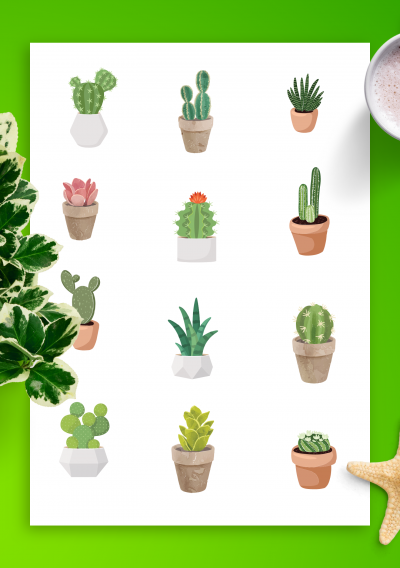 Download Wonderful Succulents Sticker Pack