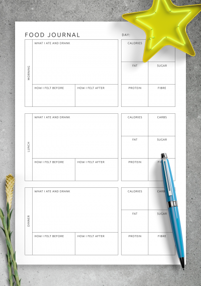 Download Food Journal Template