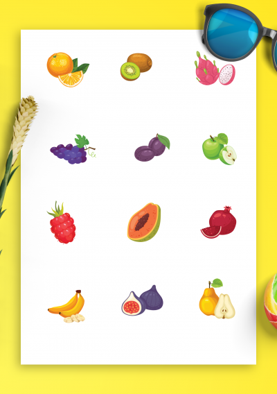 Download Wonderful Fruits Sticker Pack