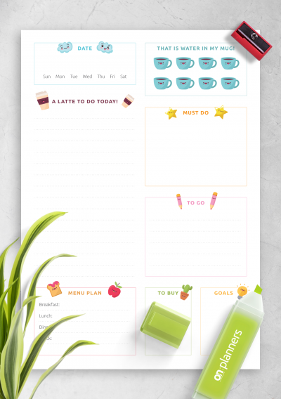 Download Happy Cute Daily Planner