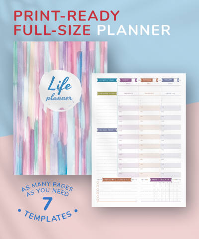 Download Life Planner Undated - Casual Style