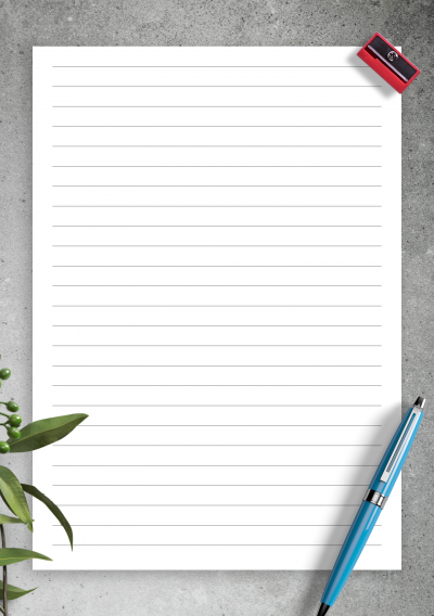 Download Lined Paper Template 8mm