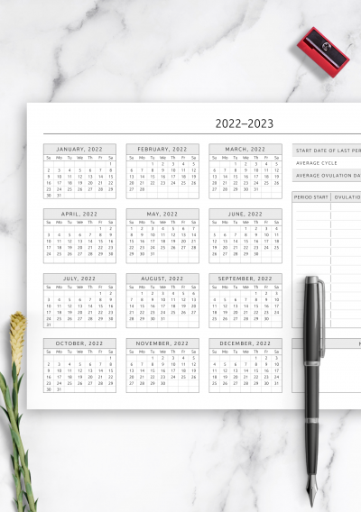 Download Ovulation Calendar Template