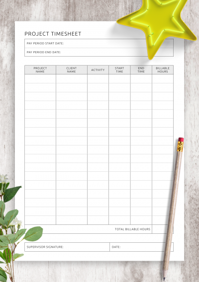 Download Project Timesheet Template