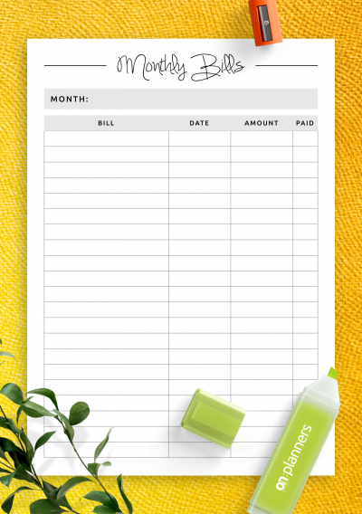 Download Simple budget template