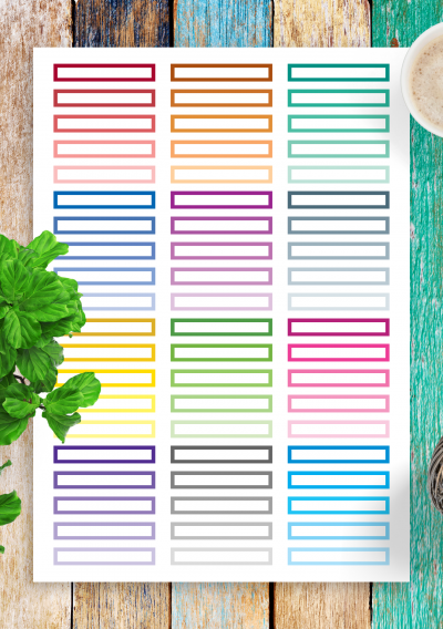 Download Colorful Rectangles - 60-in-1 Sticker Pack