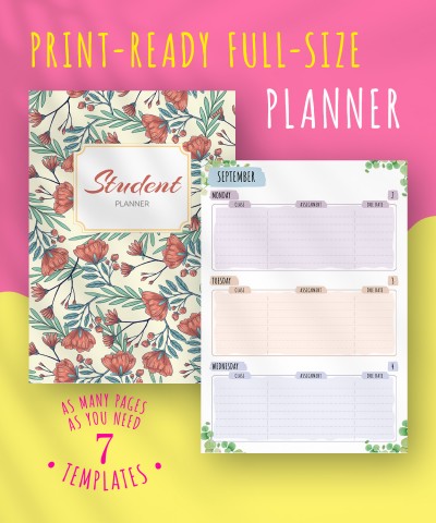 Download Student Planner - Floral Style