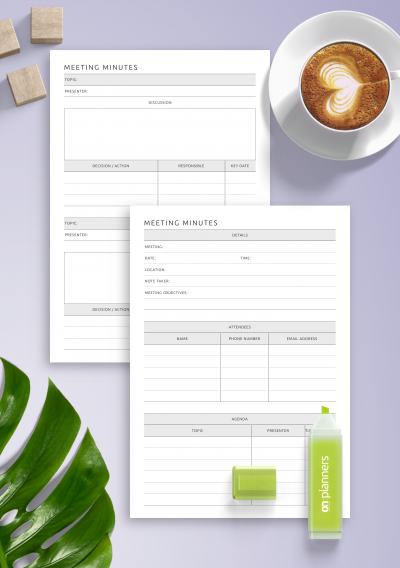Download Team Meeting Minutes Template