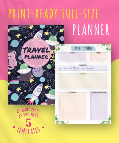 Download Travel Planner - Floral Style