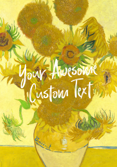 Download Van Gogh Sunflowers Planner Cover