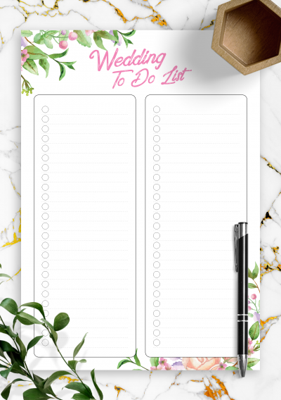 Download Wedding To Do List - Eco Style