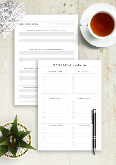 Download Yearly Goals Overview Template