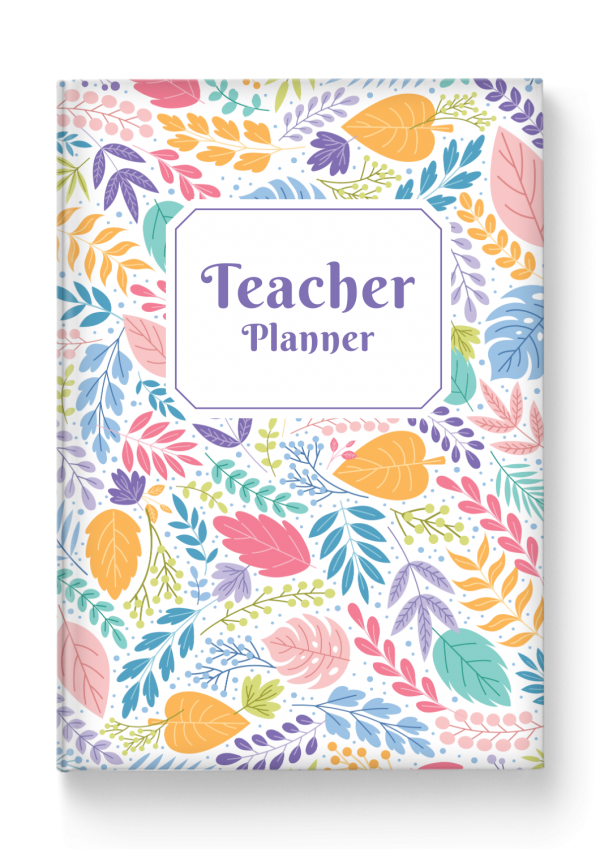 Download Teacher Planner Hardcover - Floral Style