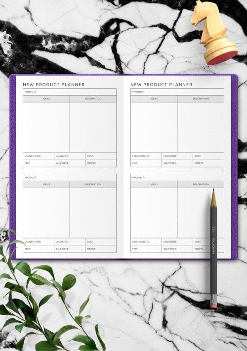 Travelers Notebook - New Product Planner Template