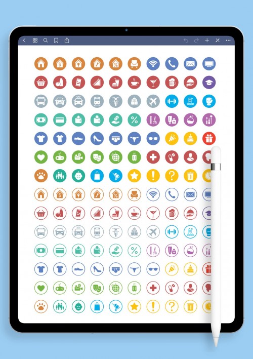 Ultimate 141-in-1 Sticker Pack for iPad