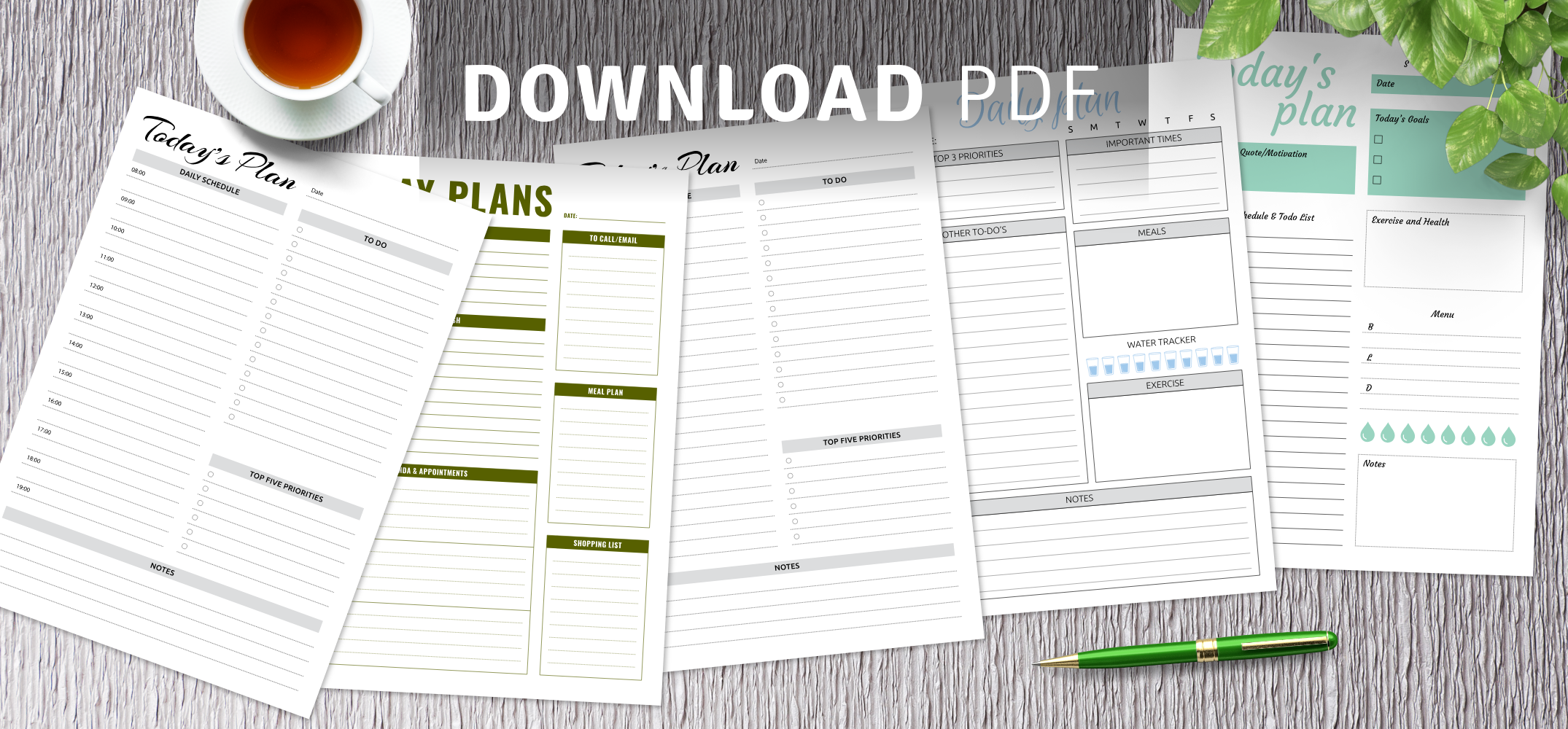 Prioritized daily task list templates Download PDF