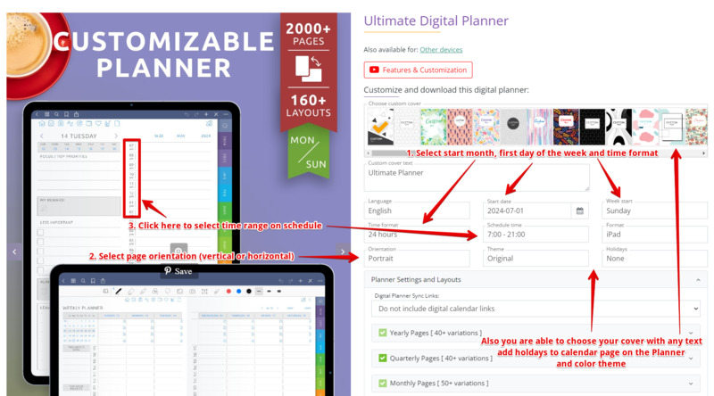 how to configure planner