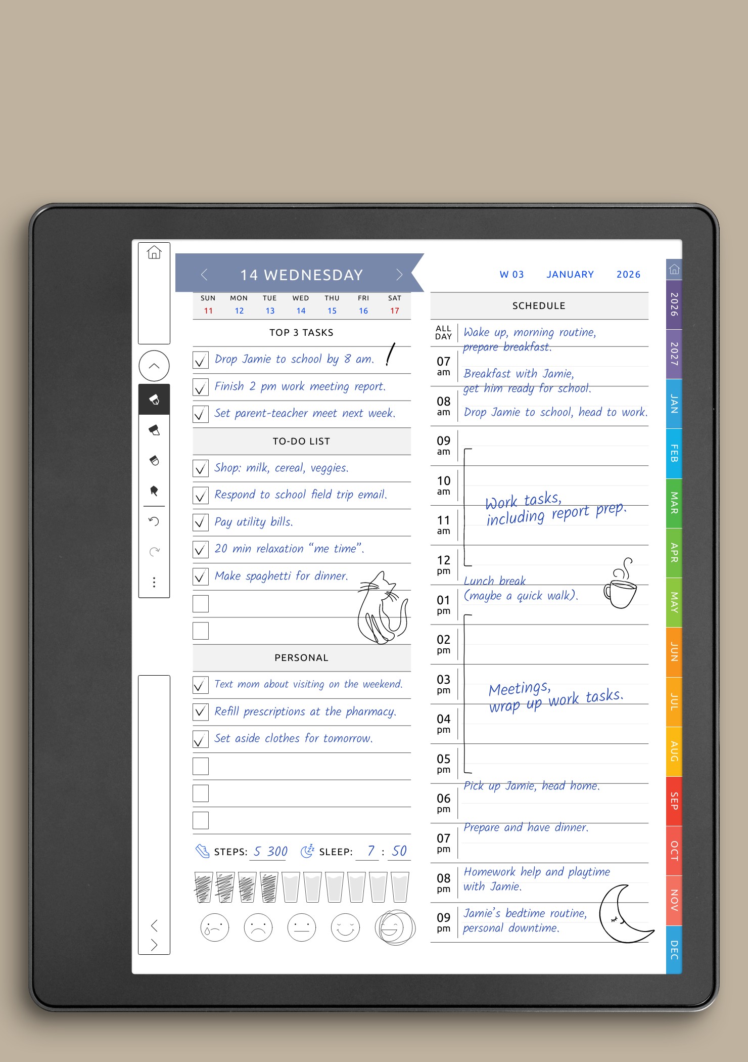 Download the best Kindle Scribe Colorsoft Templates PDF for 2026 2027