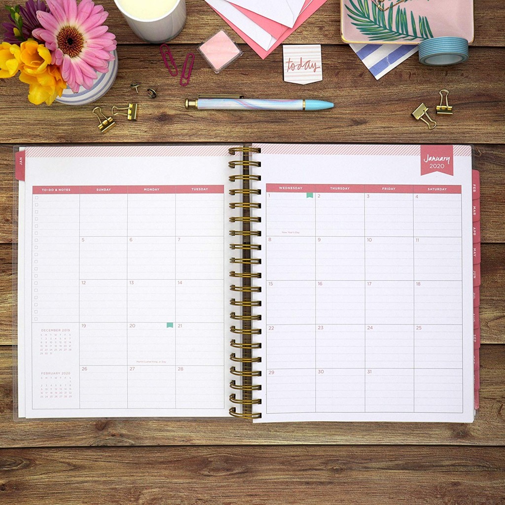 Hourly Appointment Book 2020 Twin-Wire Binding 2020 Weekly Planner and Monthly Planner Softcover 8.5 x 11 Simple Design Inspires Productivity 