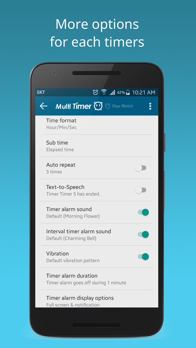 MultiTimer - Free Fast Multiple Countdown Timer with Alarms