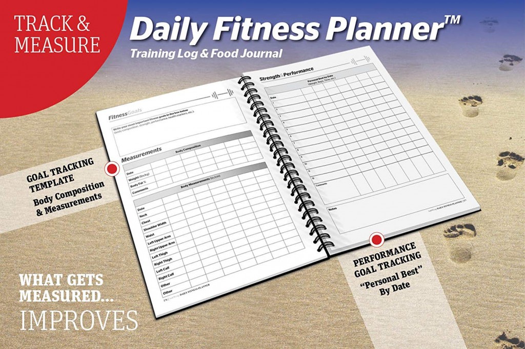 Grey Bodybuilding Progress Daily Health & Wellness Tracker Fitness Journal for Women & Men GYM 14.8 x 21cm A5 Workout Journal/Planner to Track Weight Loss