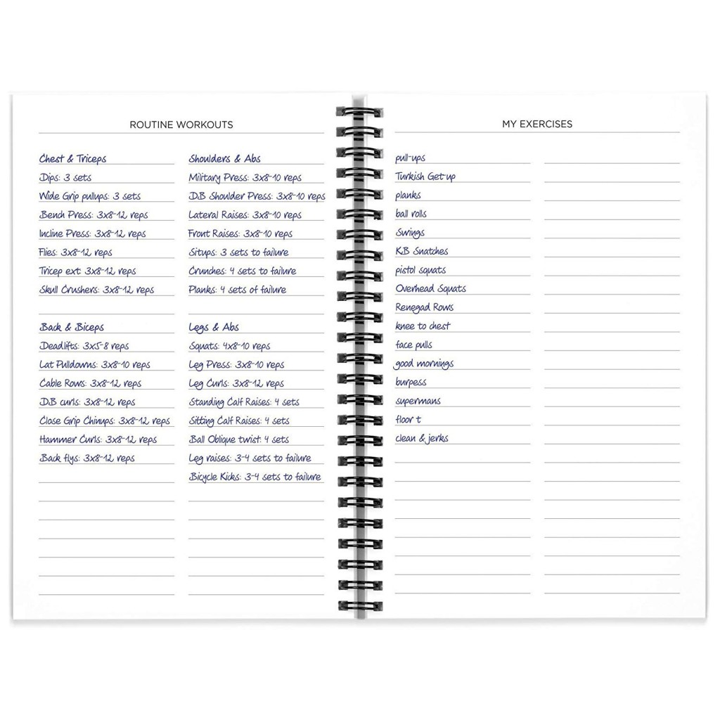 Fitness Planner Templates and Workouth Journals