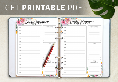 daily schedule calendar templates download pdf