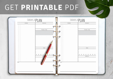 Daily time table chart templates - Download PDF