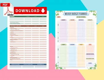 Printable Personal Budget Planner Templates - Download PDF