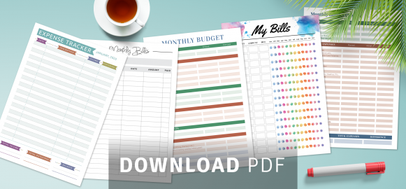 Printable Personal Budget Planner Templates - Download PDF