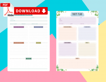 Printable Party Planners - Download PDF