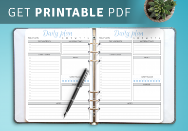 Teacher daily planner - PDF templates