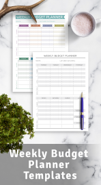 Weekly Budget Planner Templates - Download PDF