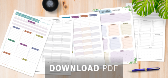 weekly to do list template download pdf