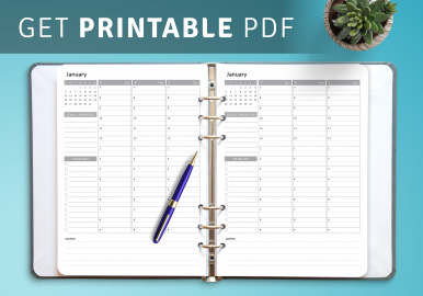 Weekly hourly planner templates