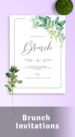 Brunch Invitations - Download or Order printed