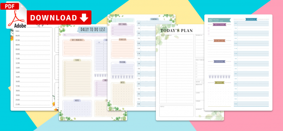 Daily Schedule Templates - Download Printable PDF