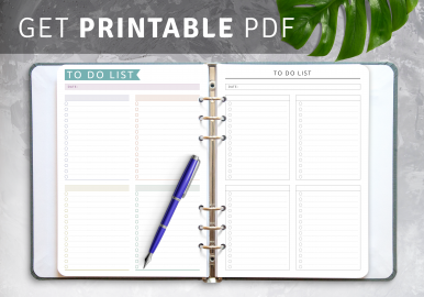 To Do List Templates - Download Free Printable PDF